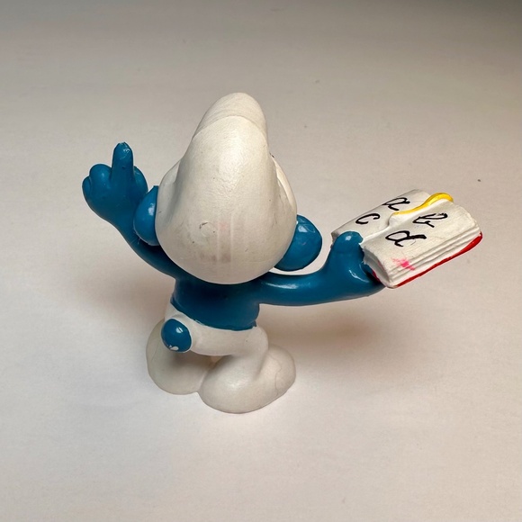 π Vintage Brainy Smurf Figurine β Schleich β Made in Germany (1980) - Picture 4 of 7
